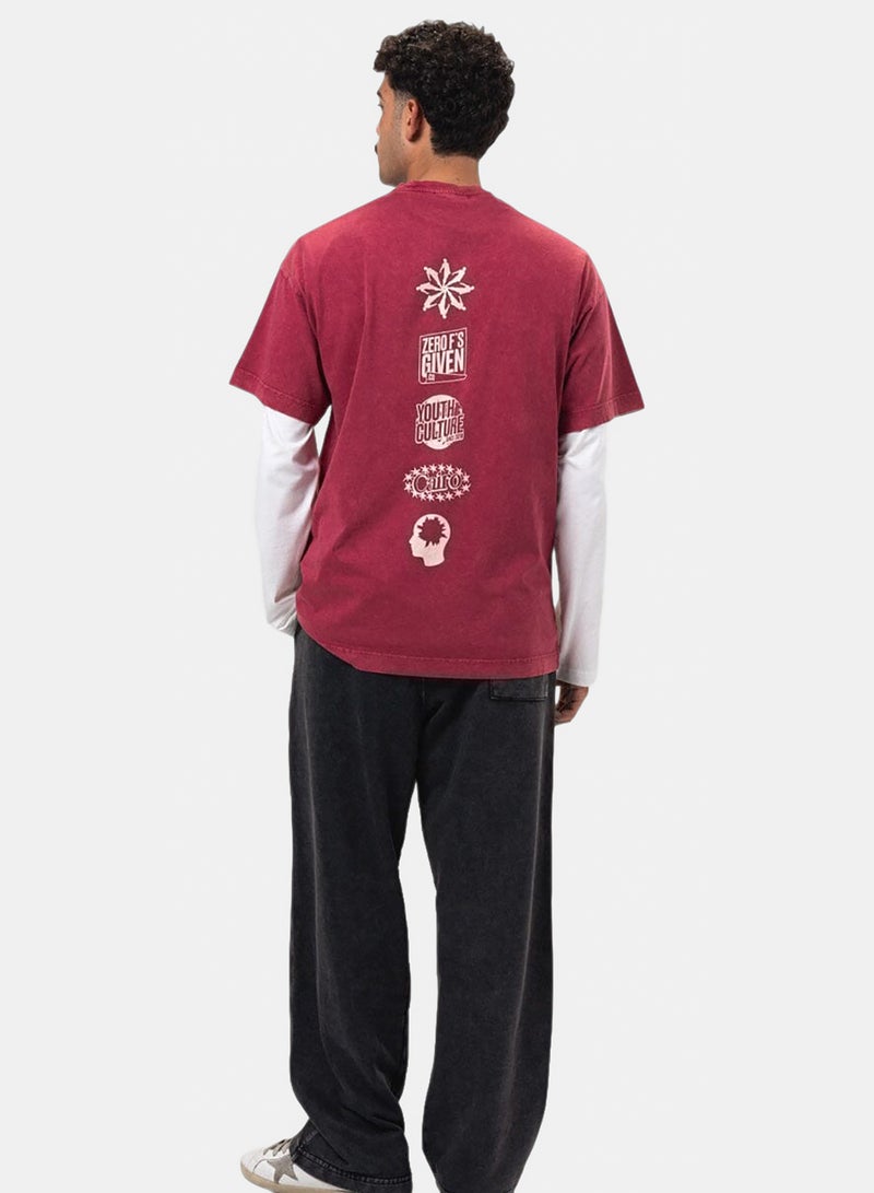 In Your Shoe Black Panneled Washed Wide Leg Swants - Image 4